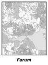 Kortplakater over Farum | Plakat med kort over Farum. Citymaps.dk