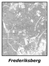 Kortplakater over Frederiksberg | Plakat med kort over Frederiksberg. Citymaps.dk