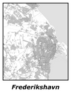 Kortplakater over Frederikshavn | Plakat med kort over Frederikshavn. Citymaps.dk