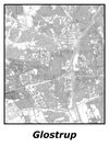 Kortplakater over Glostrup | Plakat med kort over Glostrup. Citymaps.dk