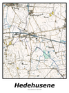 Plakat med kort over Hedehusene | Kortplakater over Hedehusene. Citymaps.dk