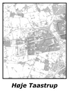 Kortplakater over Høje Taastrup | Plakat med kort over Høje Taastrup. Citymaps.dk
