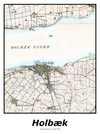 Plakat med kort over Holbæk | Kortplakater over Holbæk. Citymaps.dk