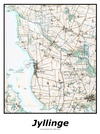 Plakat med kort over Jyllinge | Kortplakater over Jyllinge. Citymaps.dk