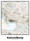 Plakat med kort over Kalundborg | Kortplakater over Kalundborg. Citymaps.dk