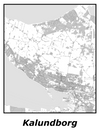 Kortplakater over Kalundborg | Plakat med kort over Kalundborg. Citymaps.dk