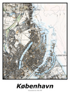 Plakat med kort over København | Kortplakater over København. Citymaps.dk