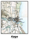 Plakat med kort over Køge | Kortplakater over Køge. Citymaps.dk