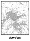 Kortplakater over Randers | Plakat med kort over Randers | Citymaps.dk