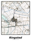 Plakat med kort over Ringsted | Kortplakater over Ringsted. Citymaps.dk