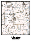 Plakat med kort over Tårnby | Kortplakater over Tårnby. Citymaps.dk