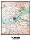 Plakat med kort over Varde | Kortplakater over Varde. Citymaps.dk