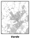 Kortplakater over Varde | Plakat med kort over Varde. Citymaps.dk